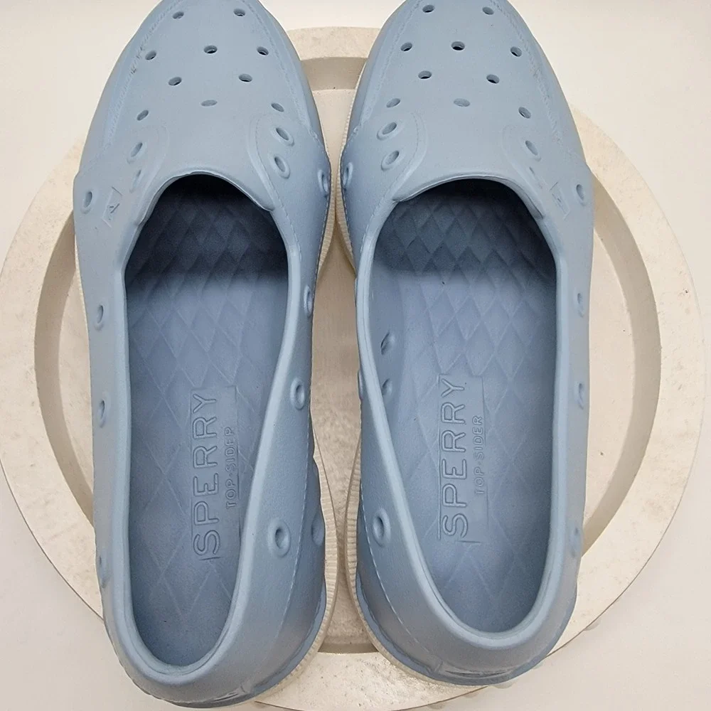 Sperry Women's Authentic Original Float Boat Shoes In Light Blue STS86499 NWOB